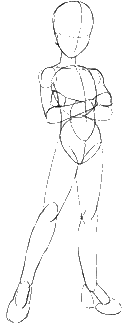 Girl body sketch 2